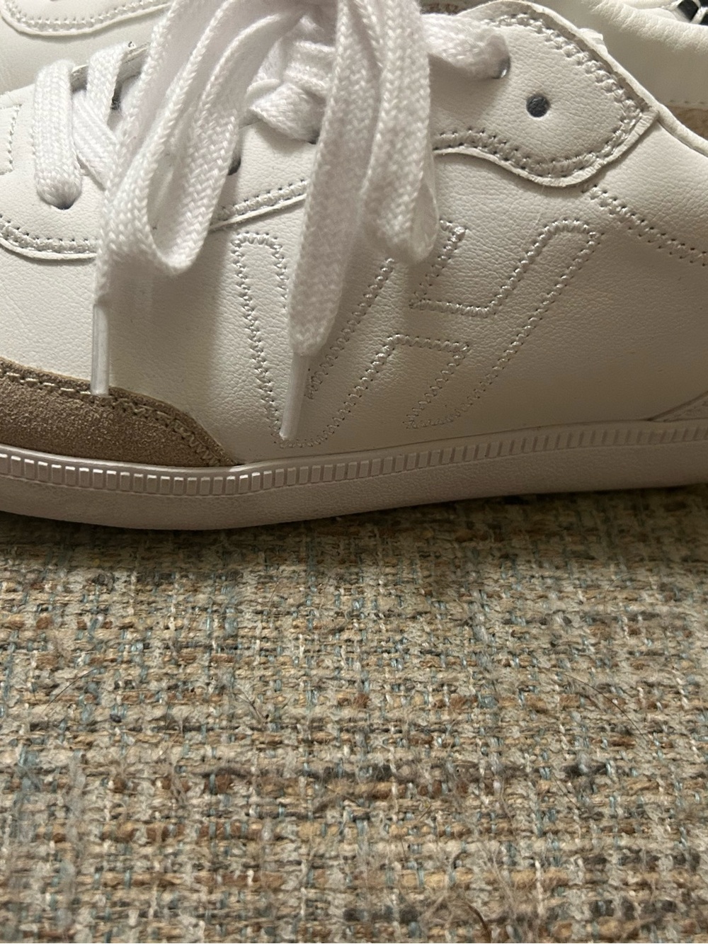 Vintage Havana Women’s White Leather Sneakers - Picture 3 of 4